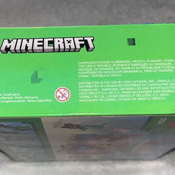 LEGO Minecraft Pink Axolotl Building Toy - Picture 8 of 9